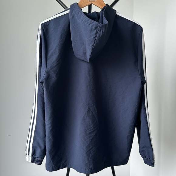 ADIDAS Windbreaker | Navy Blue | Men’s Medium | Lightweight - Picture 7 of 12